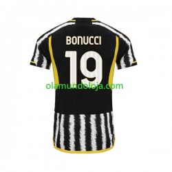 Camisola Juventus Leonardo Bonucci 19 Homem Equipamento Primeiro 2023-2024 Manga Curta